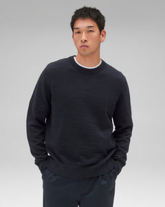 Cotton Slub Laurel Crewneck