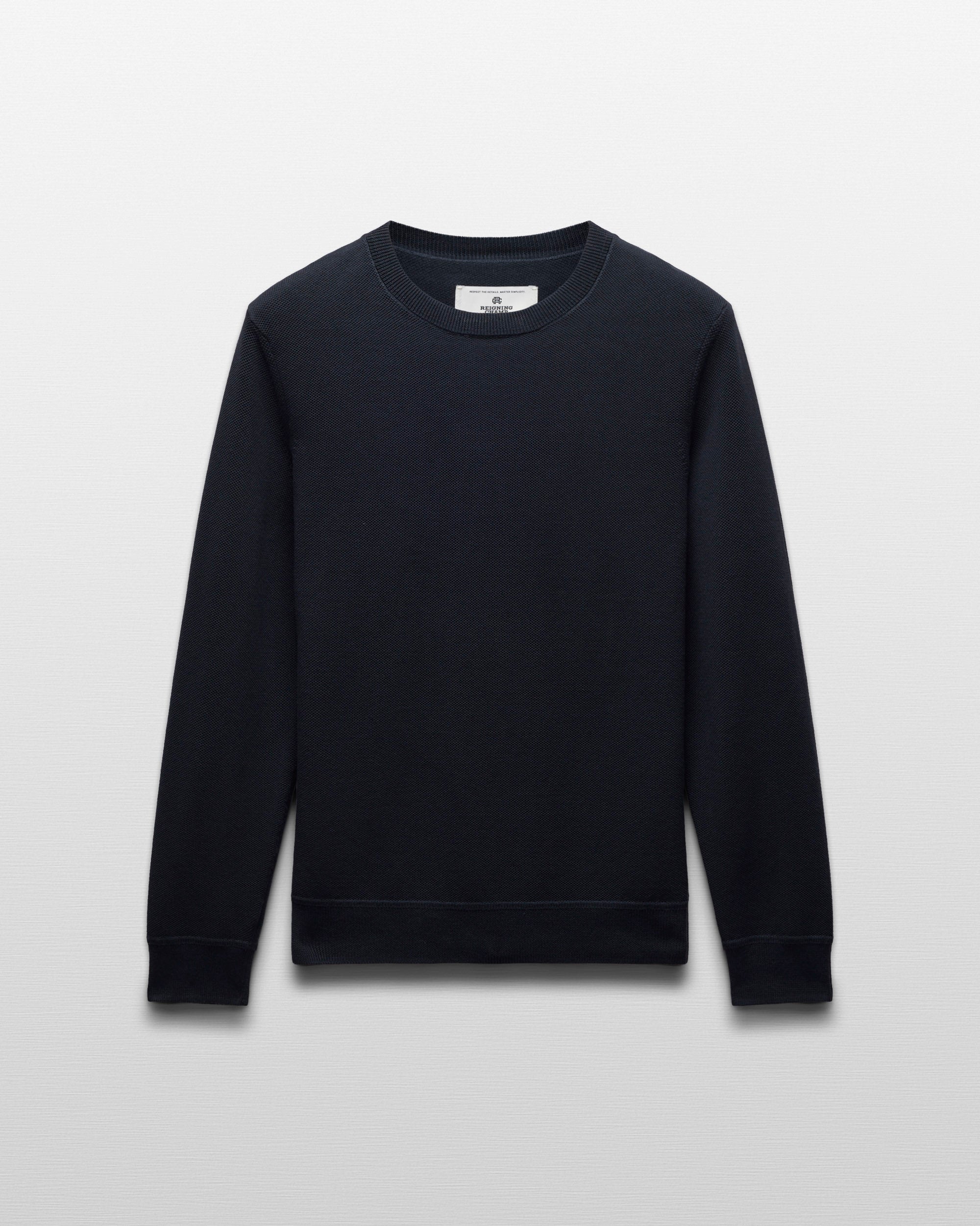 Supima Pique Ace Crewneck