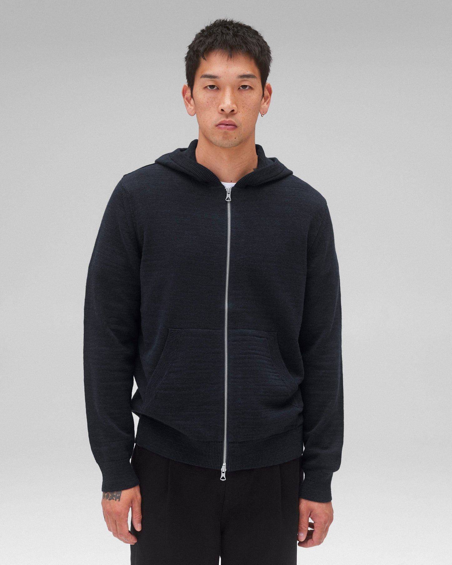 Cotton Slub Laurel Full Zip Hoodie