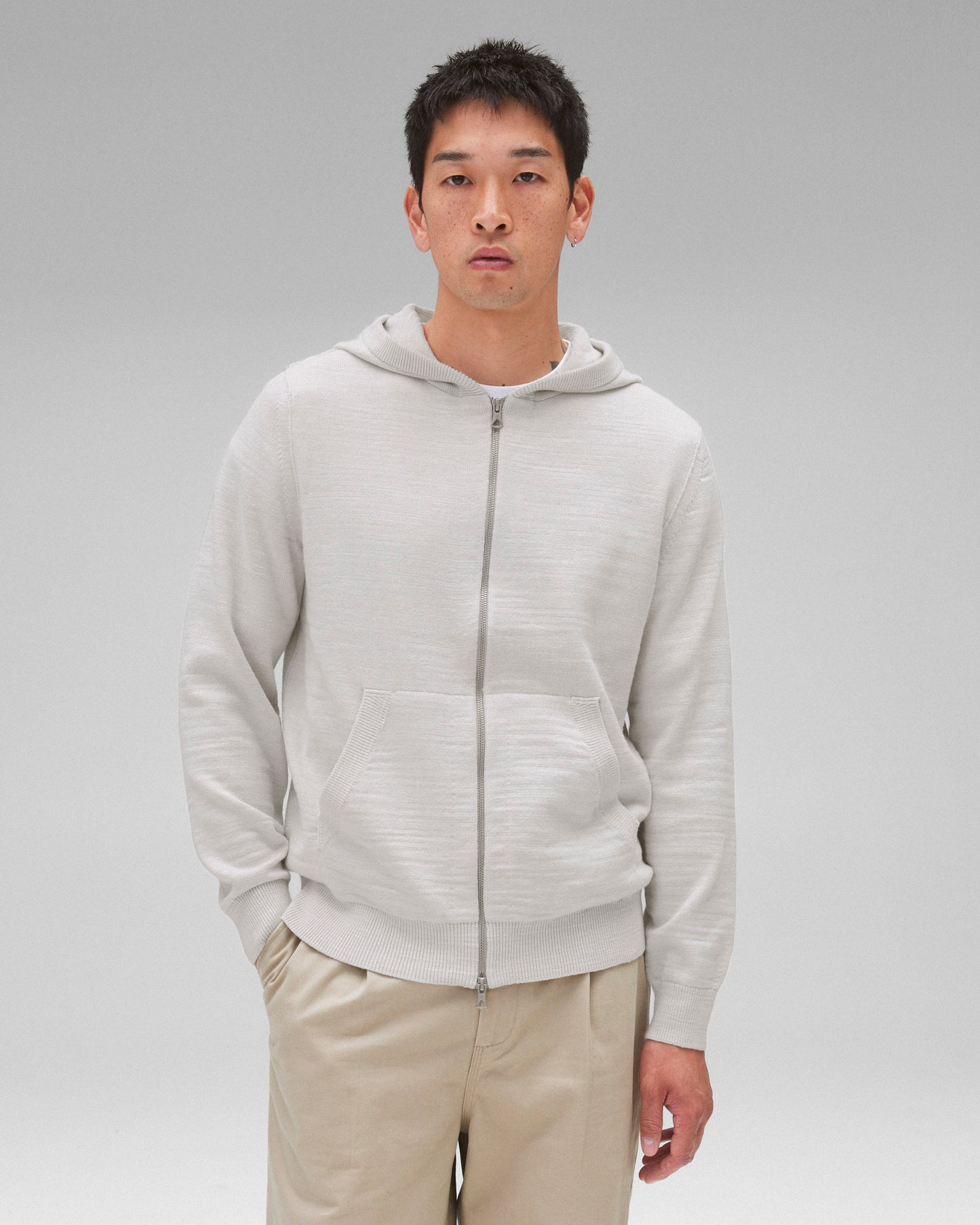 Cotton Slub Laurel Full Zip Hoodie