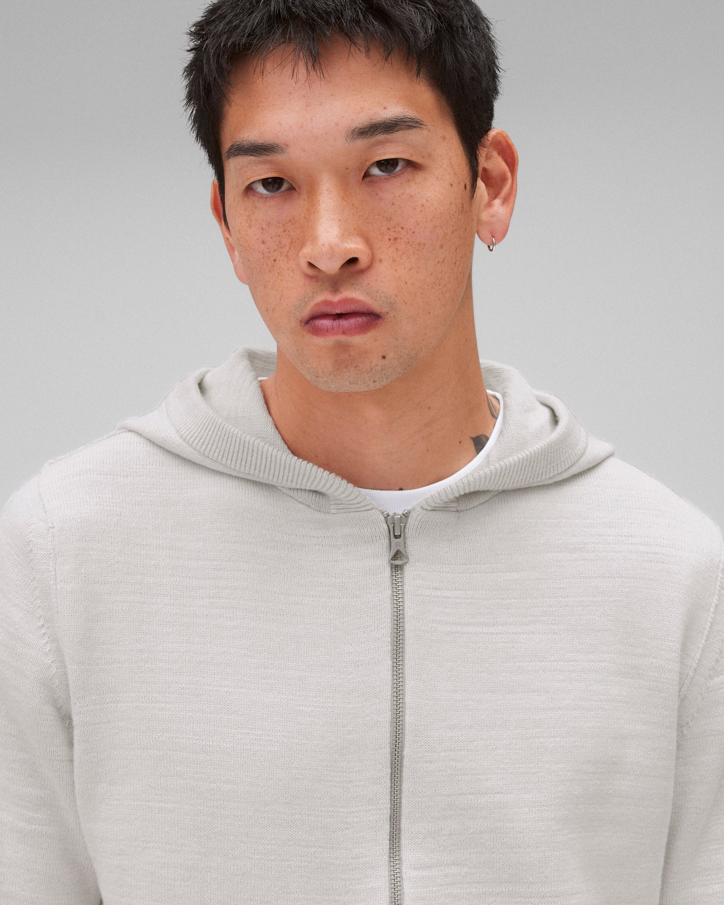 Cotton Slub Laurel Full Zip Hoodie