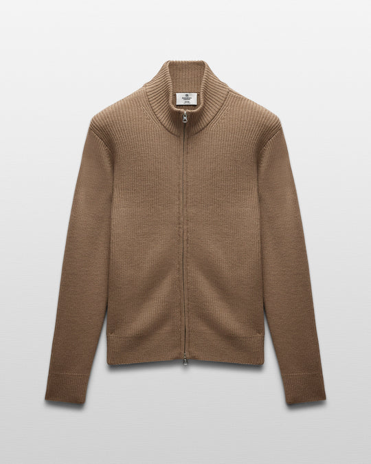 Merino Rib Vinnie Track Jacket