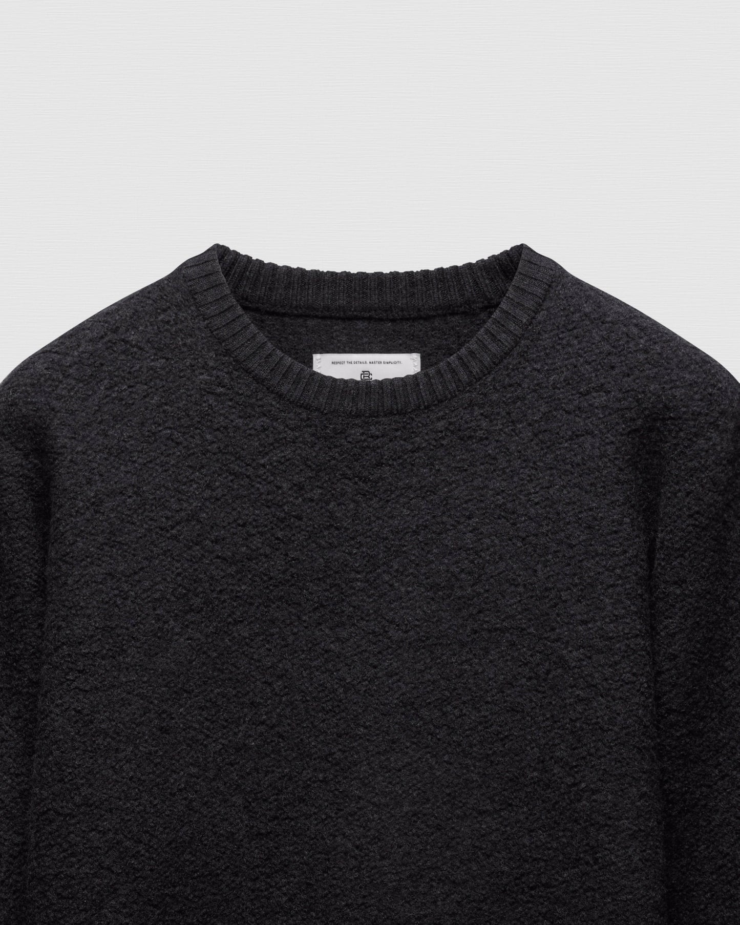 Textured Boucle Turf Crewneck