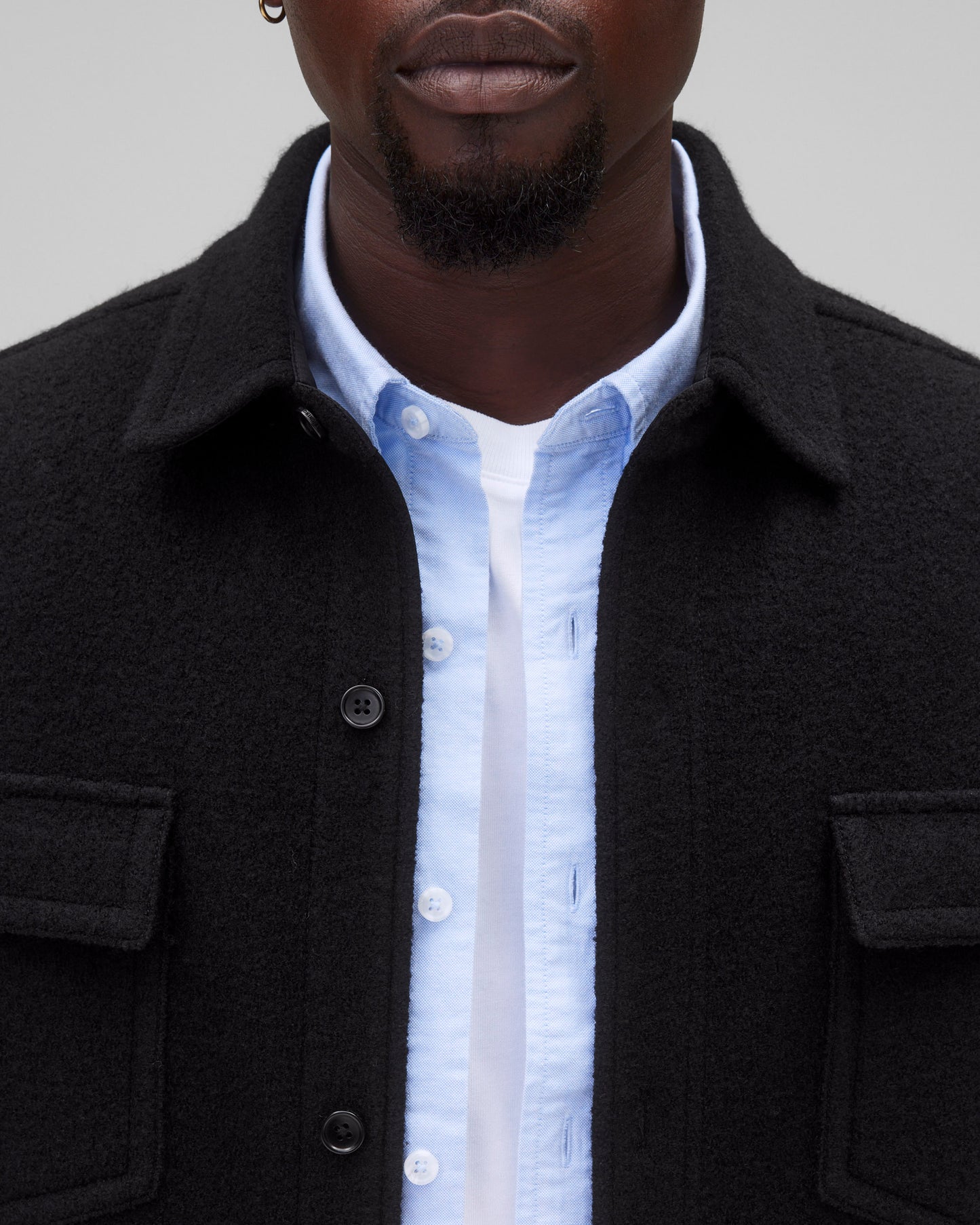 Boiled Wool Warden Overshirt