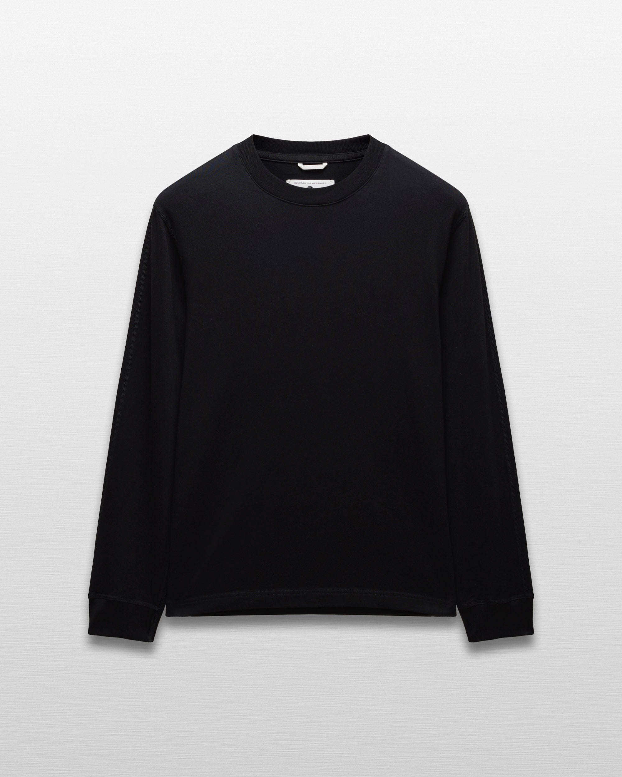 【REIGNING CHAMP】KYOTO BLACK ミッドウェイト ジャージ ロンT Kyoto Black Midweight Jersey Classic Long Sleeve | Reigning