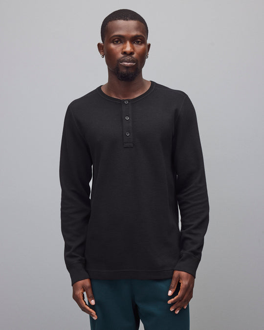 Lightweight Waffle Standard Henley