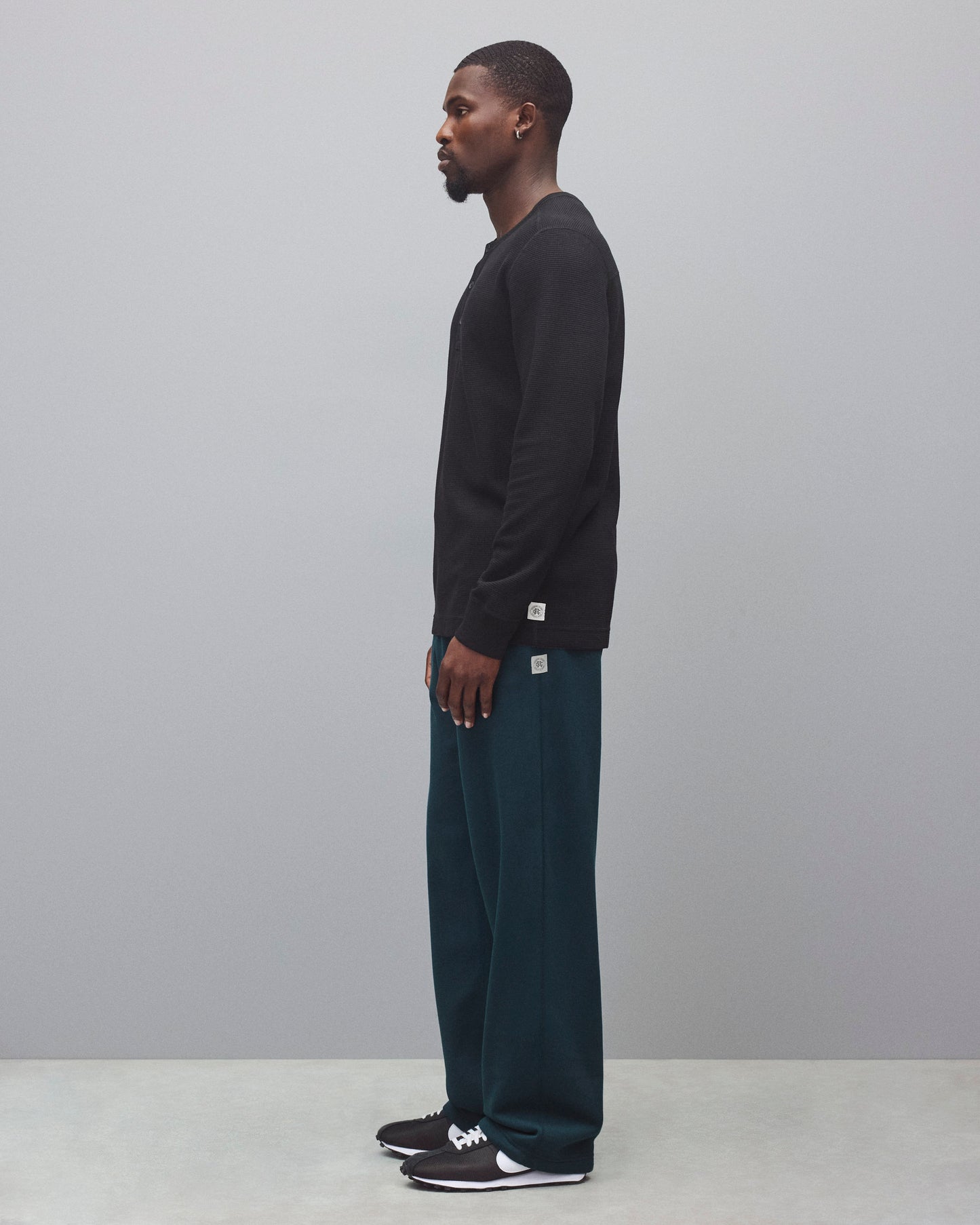 Lightweight Waffle Standard Henley