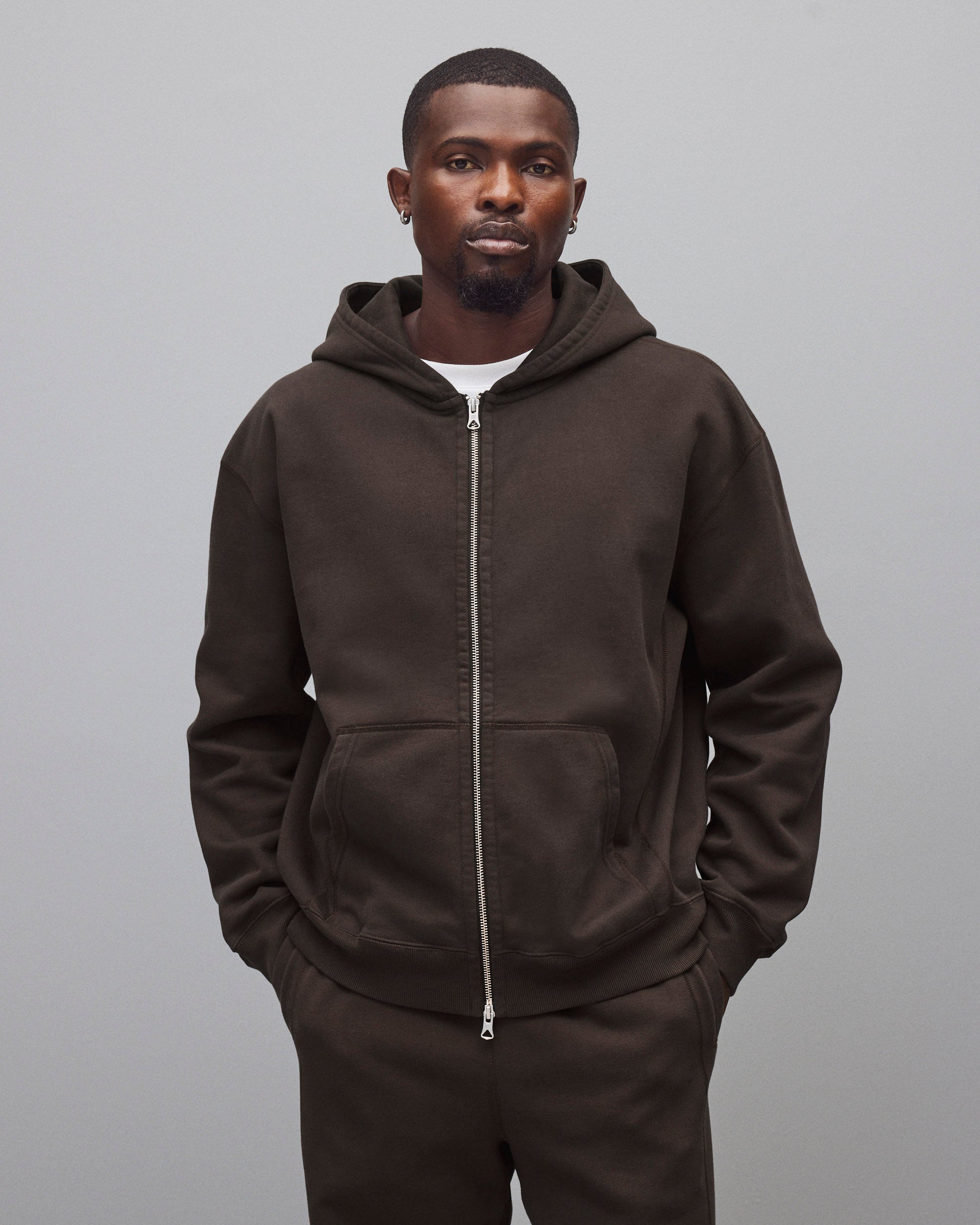 クロノス リブパーカー S Brushed Fleece '97 Relaxed Zip Hoodie | Reigning Champ