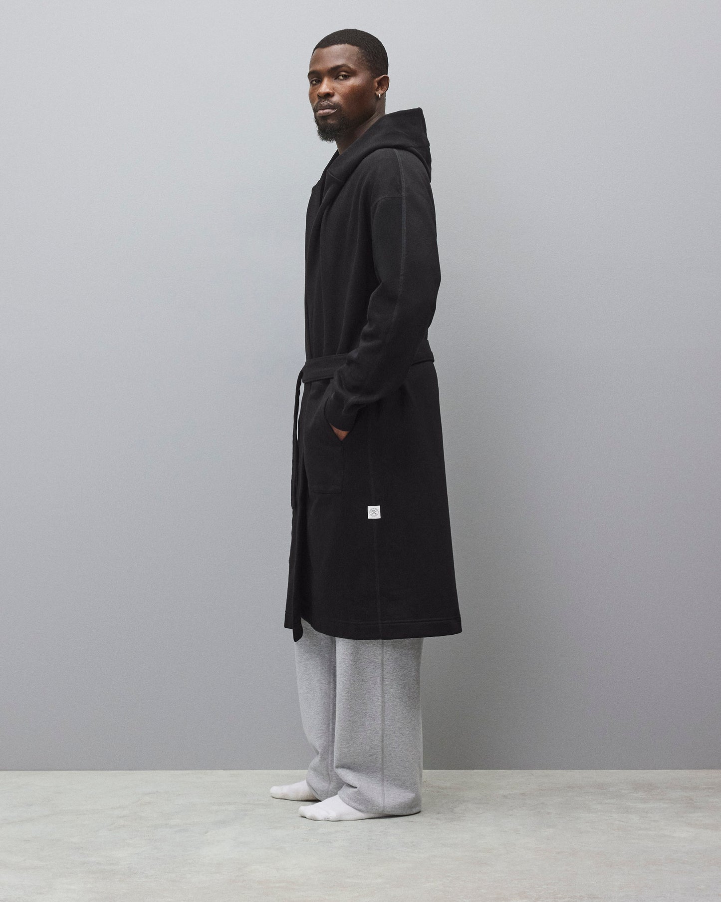 Midweight Terry Relaxed Hooded Robe