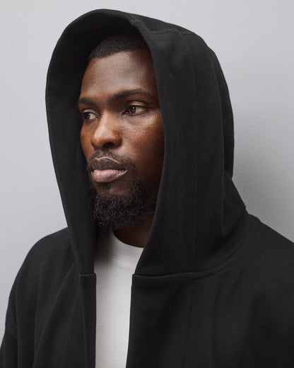 Midweight Terry Relaxed Hooded Robe