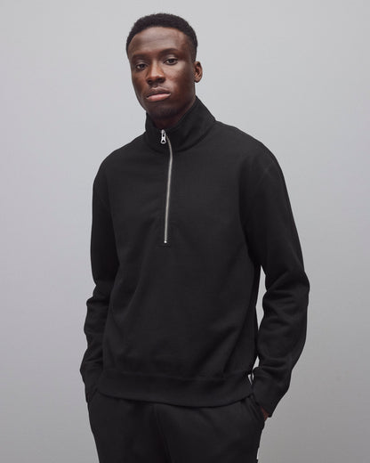 Midweight Terry Standard Half Zip Sweatshirt