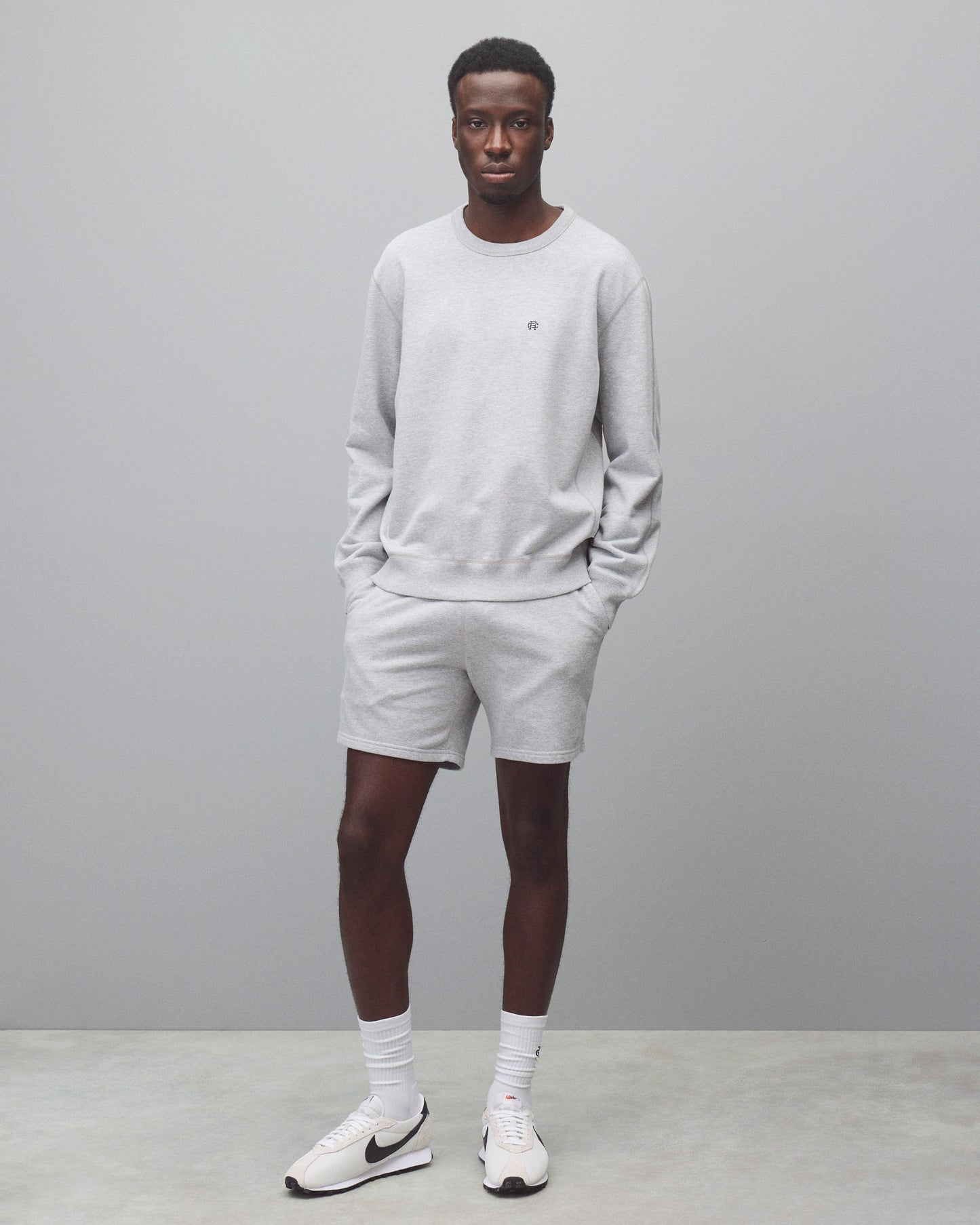 Midweight Terry Monogram Standard Crewneck