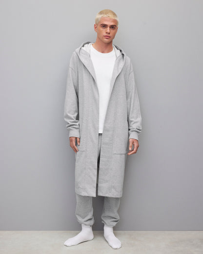 Midweight Terry Logo Relaxed Hooded Robe