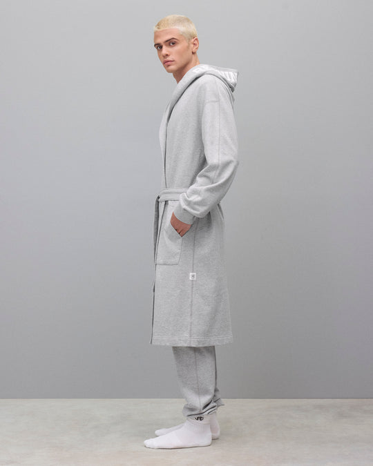 Midweight Terry Logo Relaxed Hooded Robe