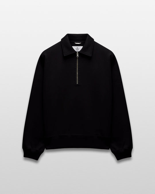 Brushed Fleece Relaxed Half Zip Sweatshirt