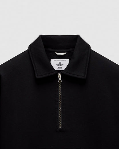 Brushed Fleece Relaxed Half Zip Sweatshirt