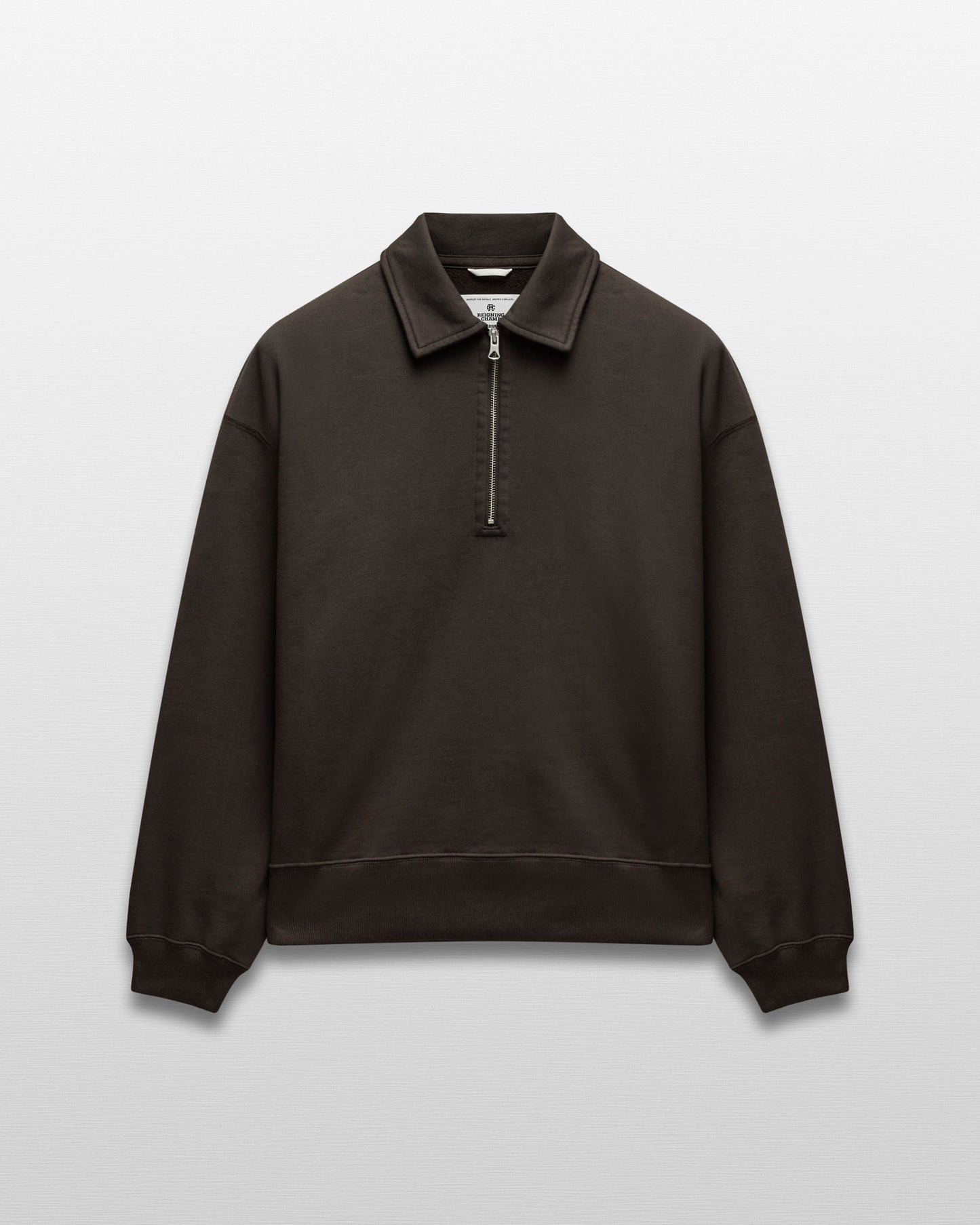 Brushed Fleece Relaxed Half Zip Sweatshirt