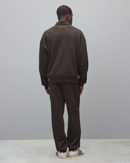 Brushed Fleece Relaxed Half Zip Sweatshirt