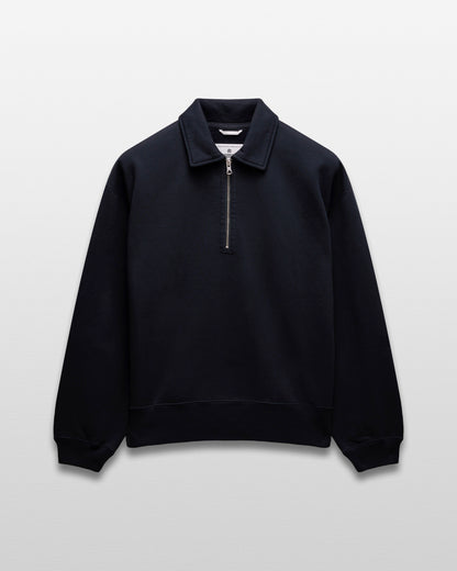 Brushed Fleece Relaxed Half Zip Sweatshirt