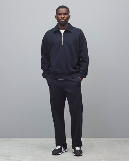 Brushed Fleece Relaxed Half Zip Sweatshirt