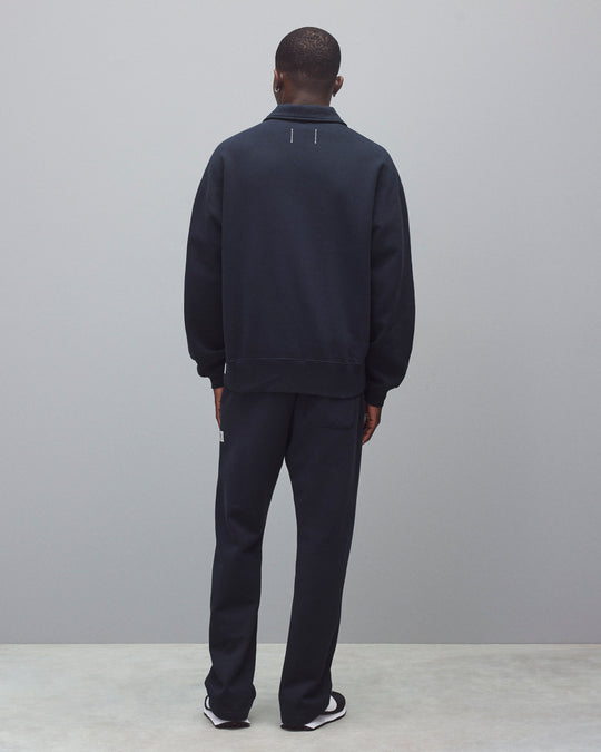 Brushed Fleece Relaxed Half Zip Sweatshirt