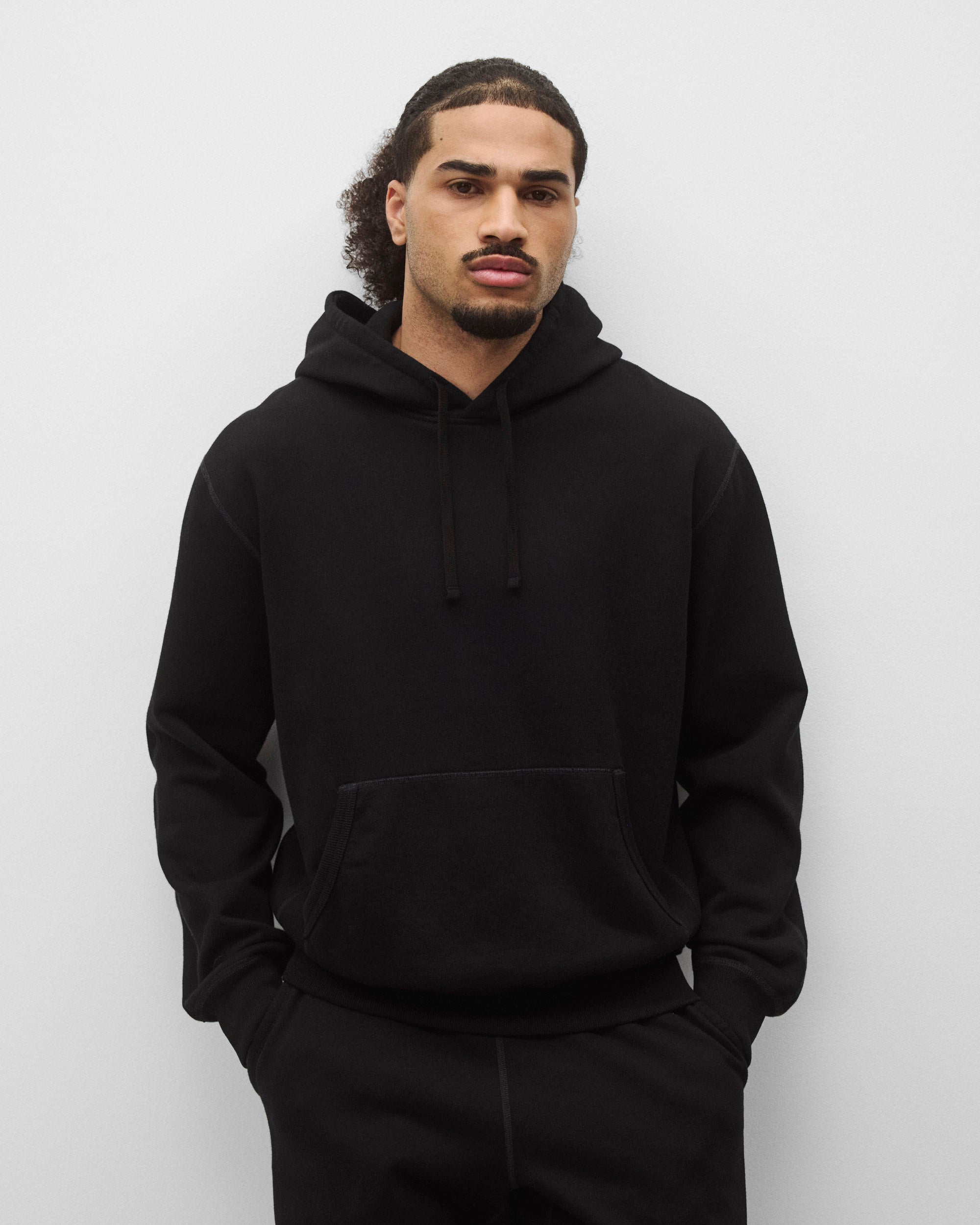 Kyoto Black Midweight Terry Standard Hoodie | Reigning Champ