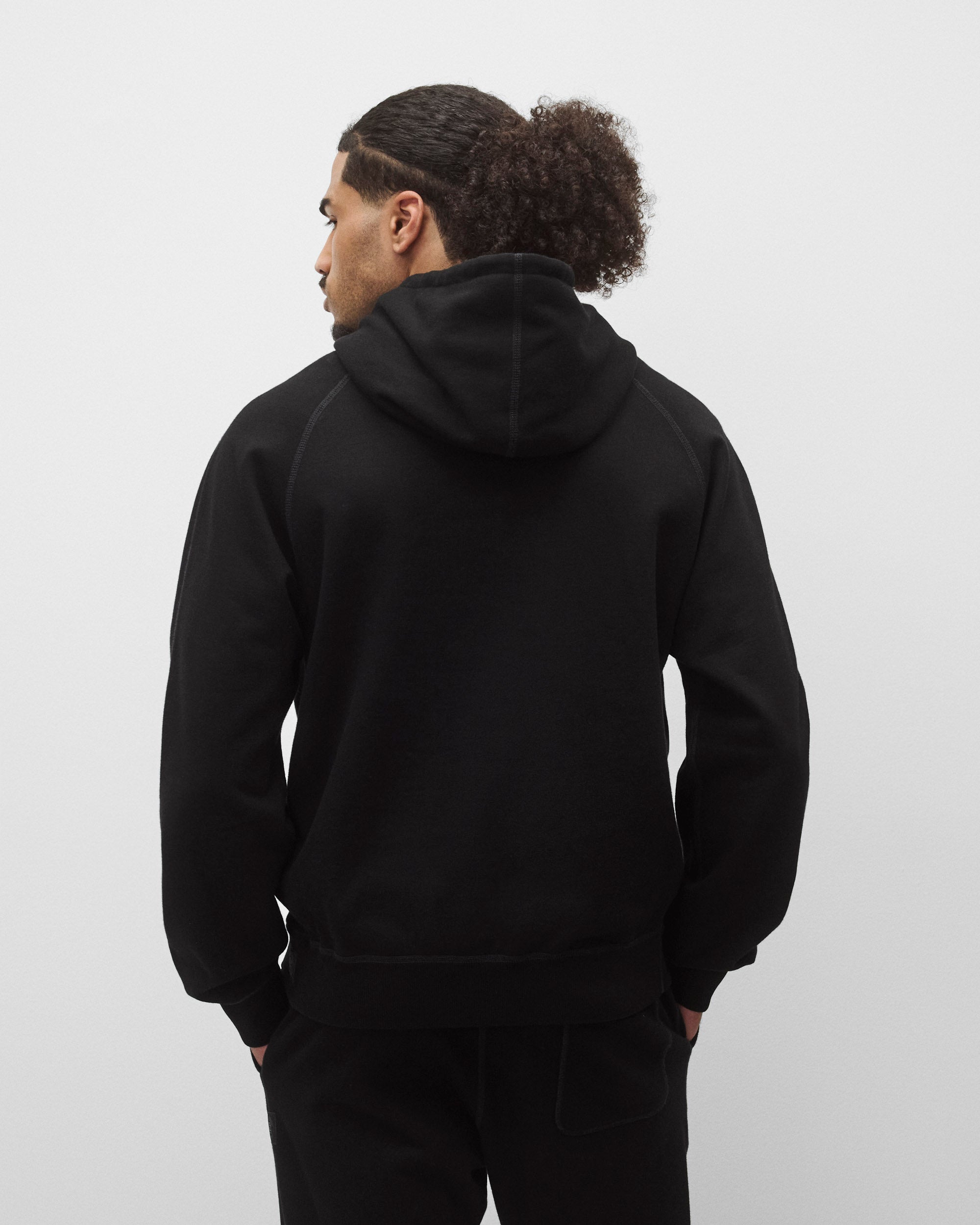 Kyoto Black Midweight Terry Standard Hoodie | Reigning Champ