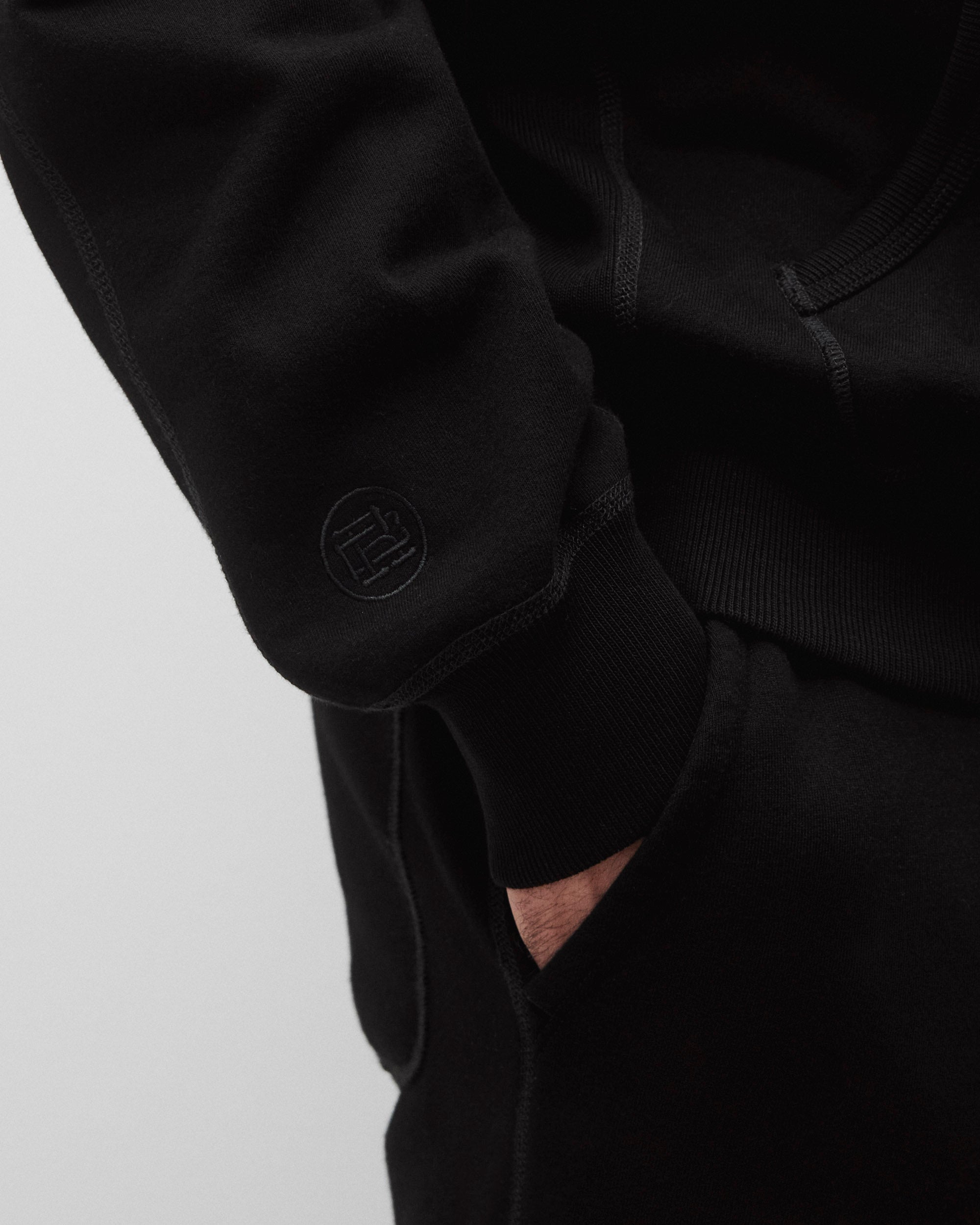 Kyoto Black Midweight Terry Standard Hoodie | Reigning Champ