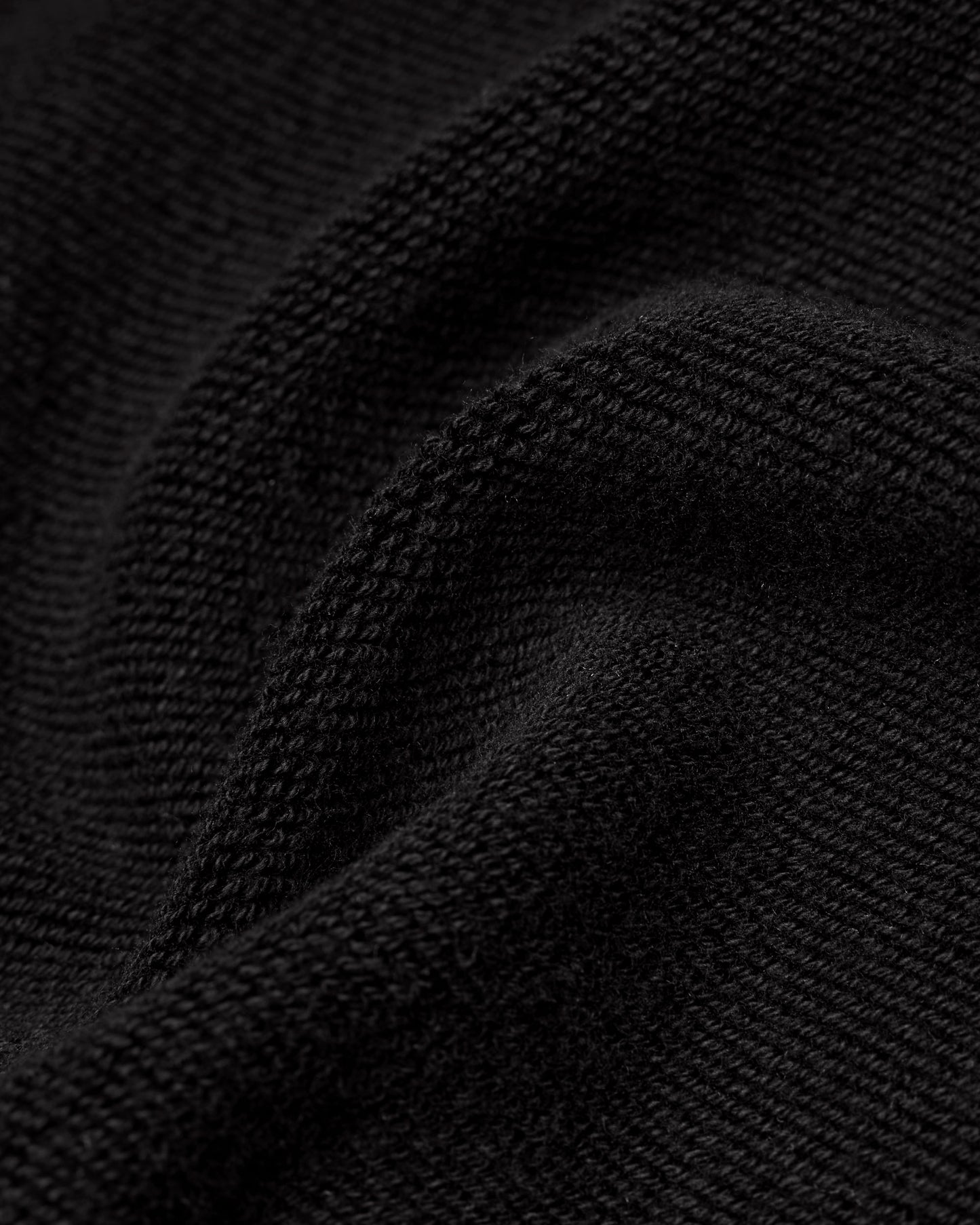 Kyoto Black Midweight Terry Rugby Standard Sweater