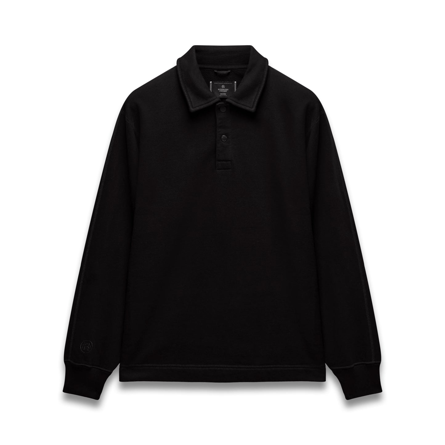 Kyoto Black Midweight Terry Rugby Standard Sweater