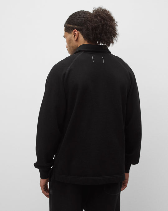 Kyoto Black Midweight Terry Rugby Standard Sweater