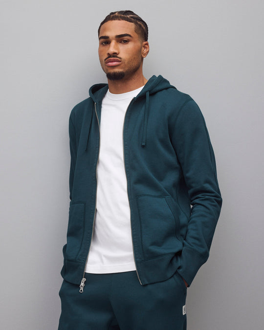 Midweight Terry Slim Zip Hoodie