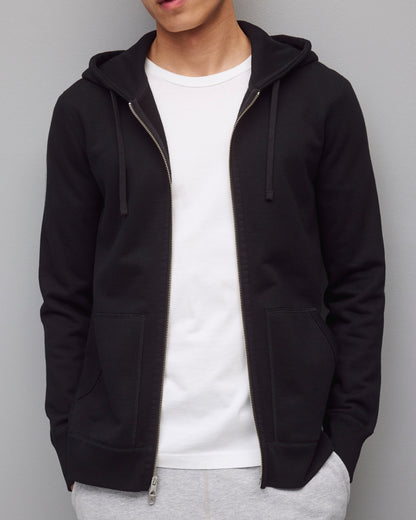 Midweight Terry Slim Zip Hoodie
