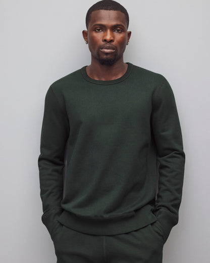 Midweight Terry Slim Crewneck