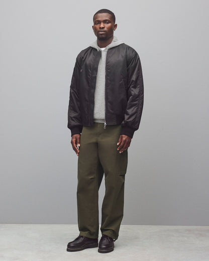 Nylon Twill Crew Jacket