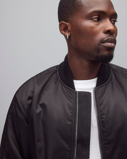 Nylon Twill Crew Jacket