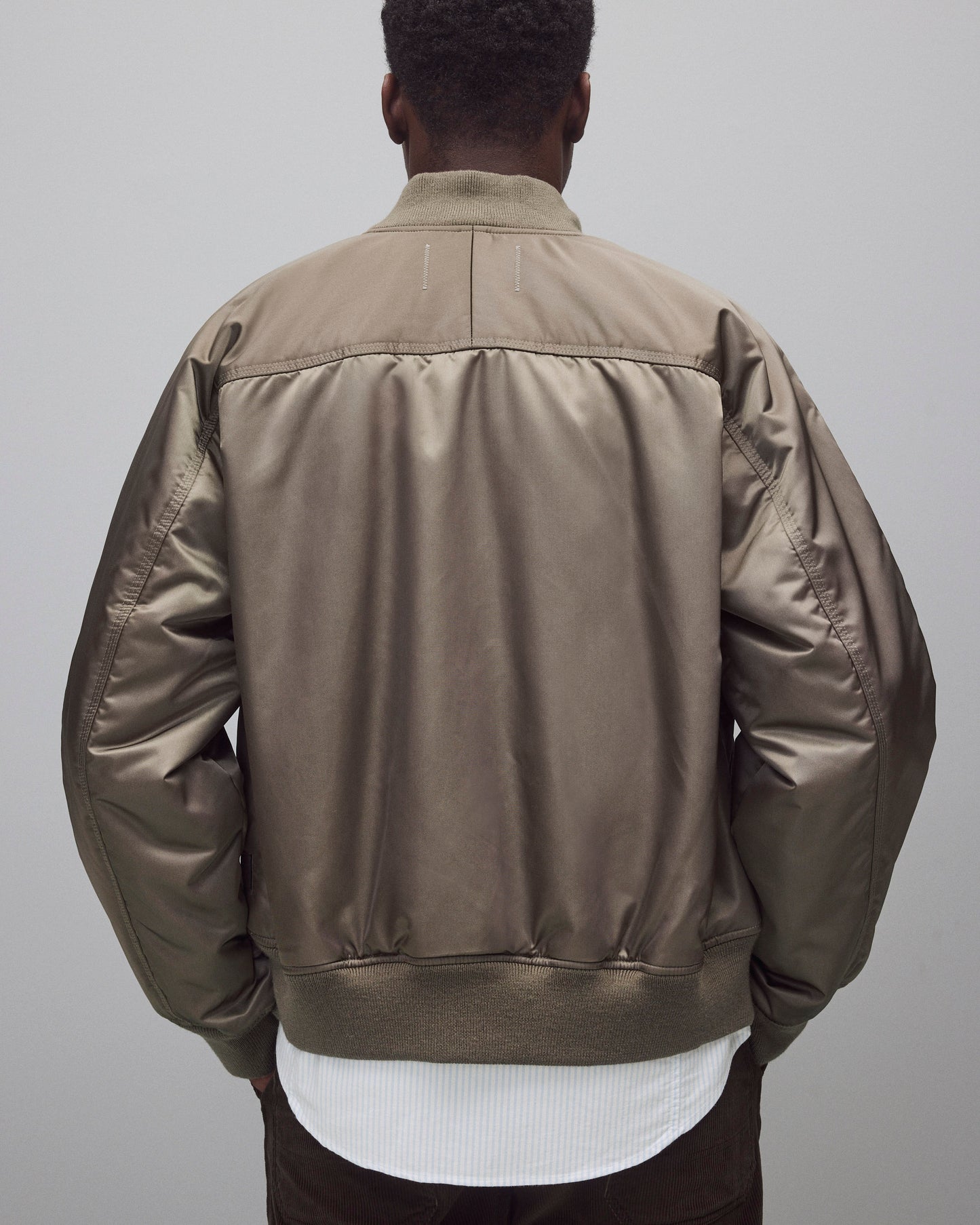 Nylon Twill Crew Jacket