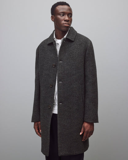 Wool Herringbone Scout Coat