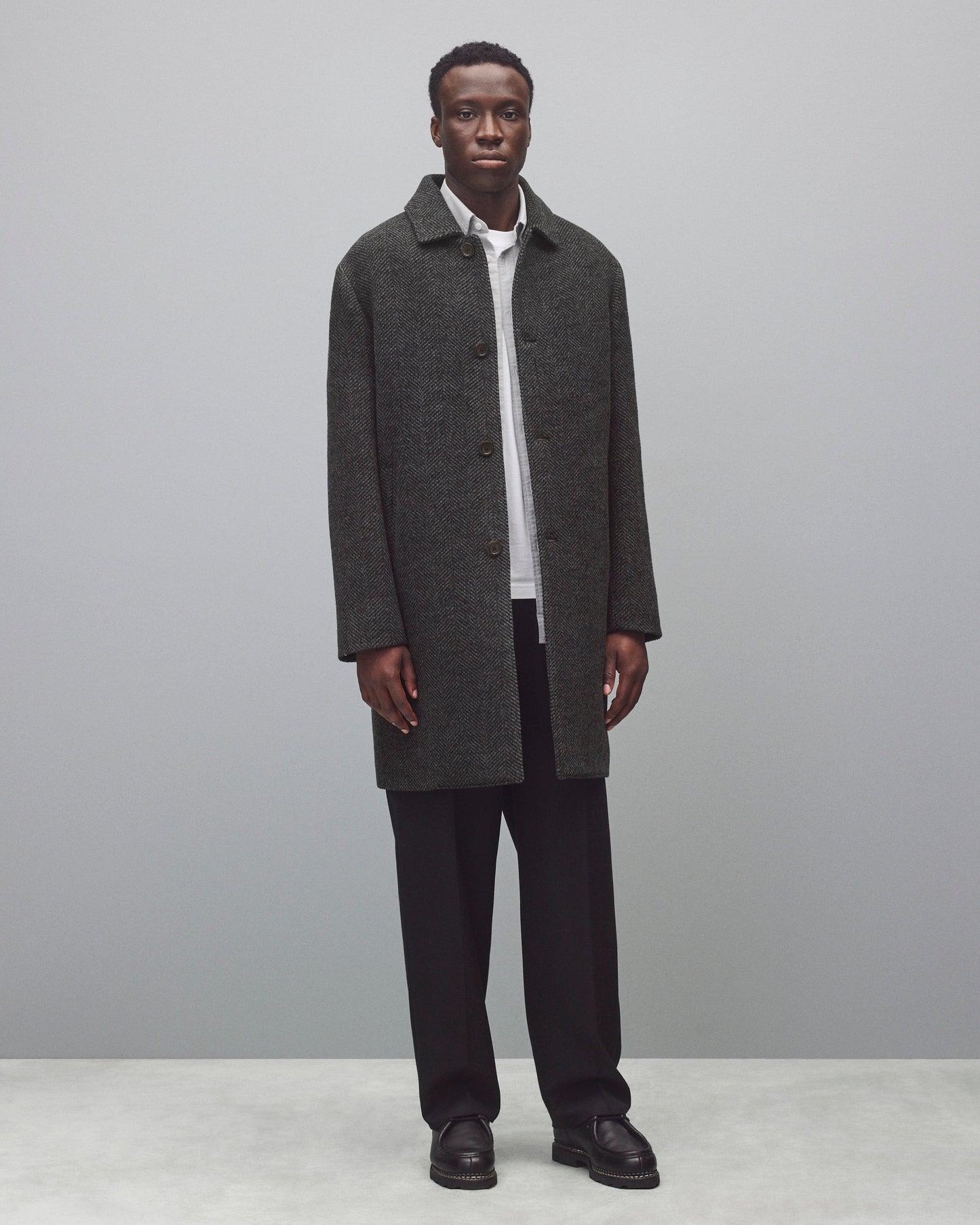 Wool Herringbone Scout Coat