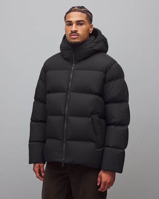 Matte Ripstop Franchise Hooded Down Jacket