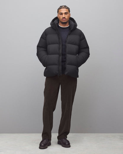 Matte Ripstop Franchise Hooded Down Jacket