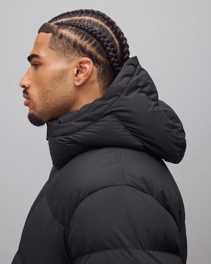 Matte Ripstop Franchise Hooded Down Jacket