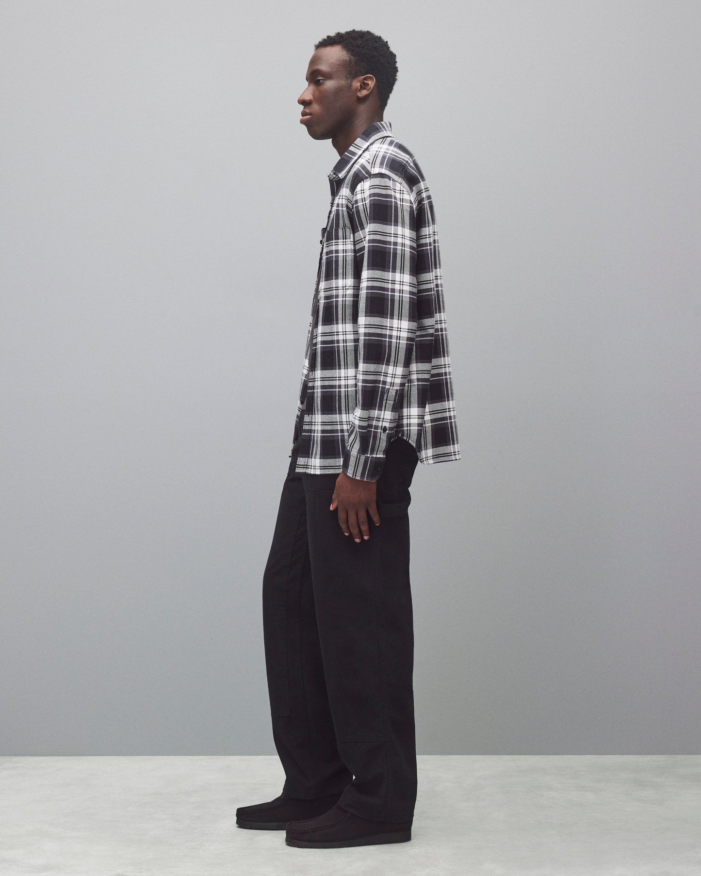 Cotton Canvas Relaxed Double Knee Pant