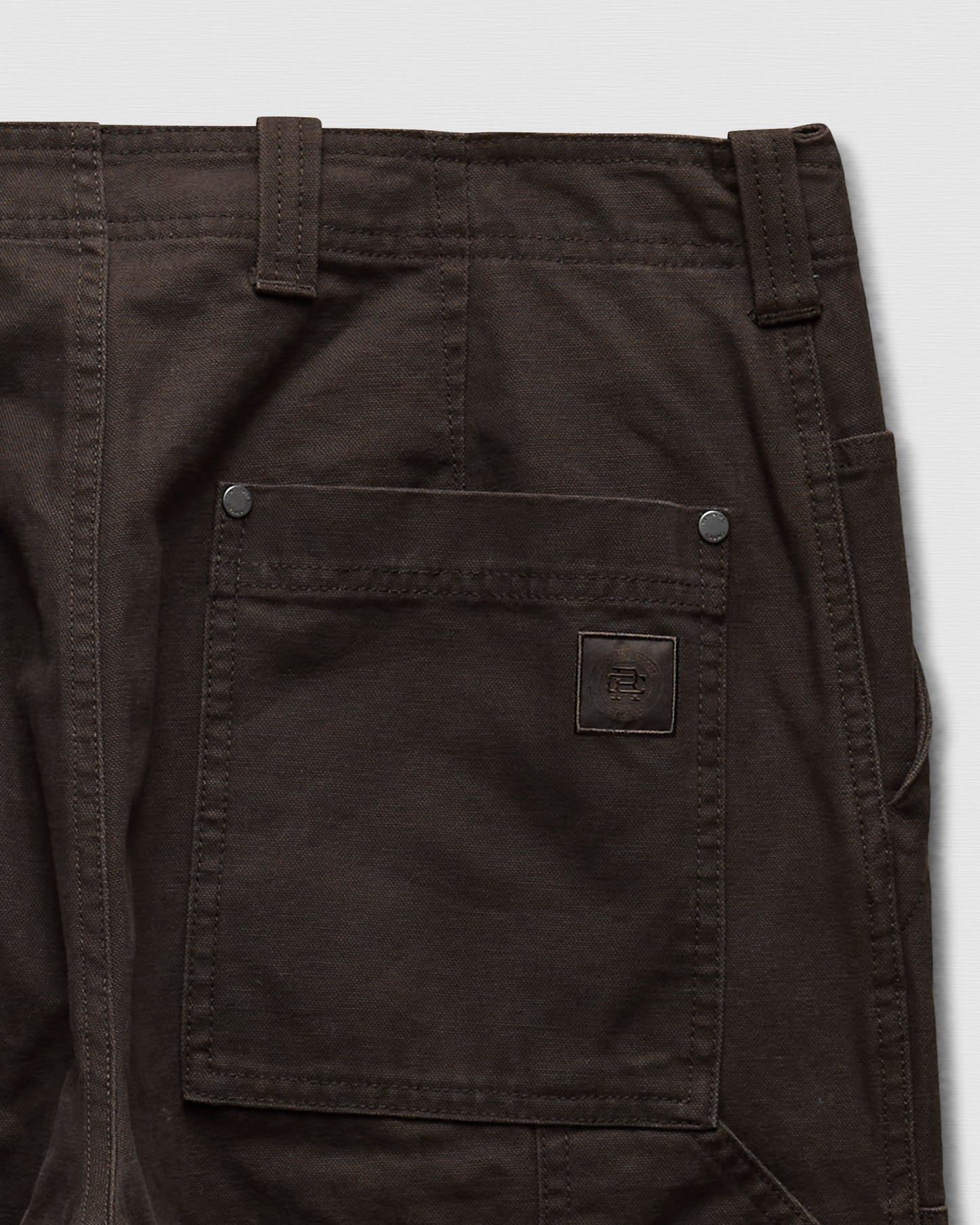 Cotton Canvas Relaxed Double Knee Pant