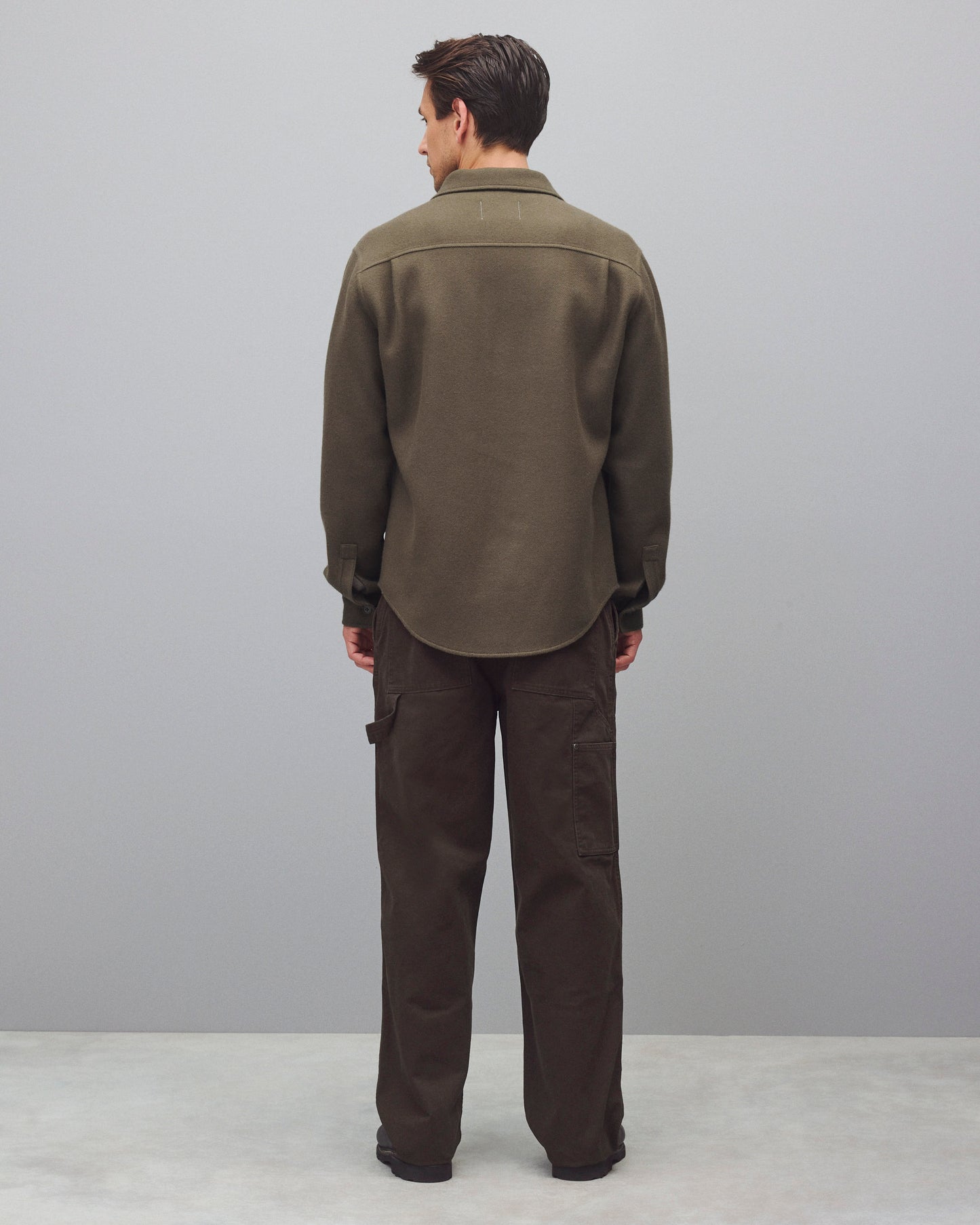 Cotton Canvas Relaxed Double Knee Pant