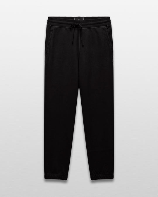 Kyoto Black Midweight Terry Standard Sweatpant