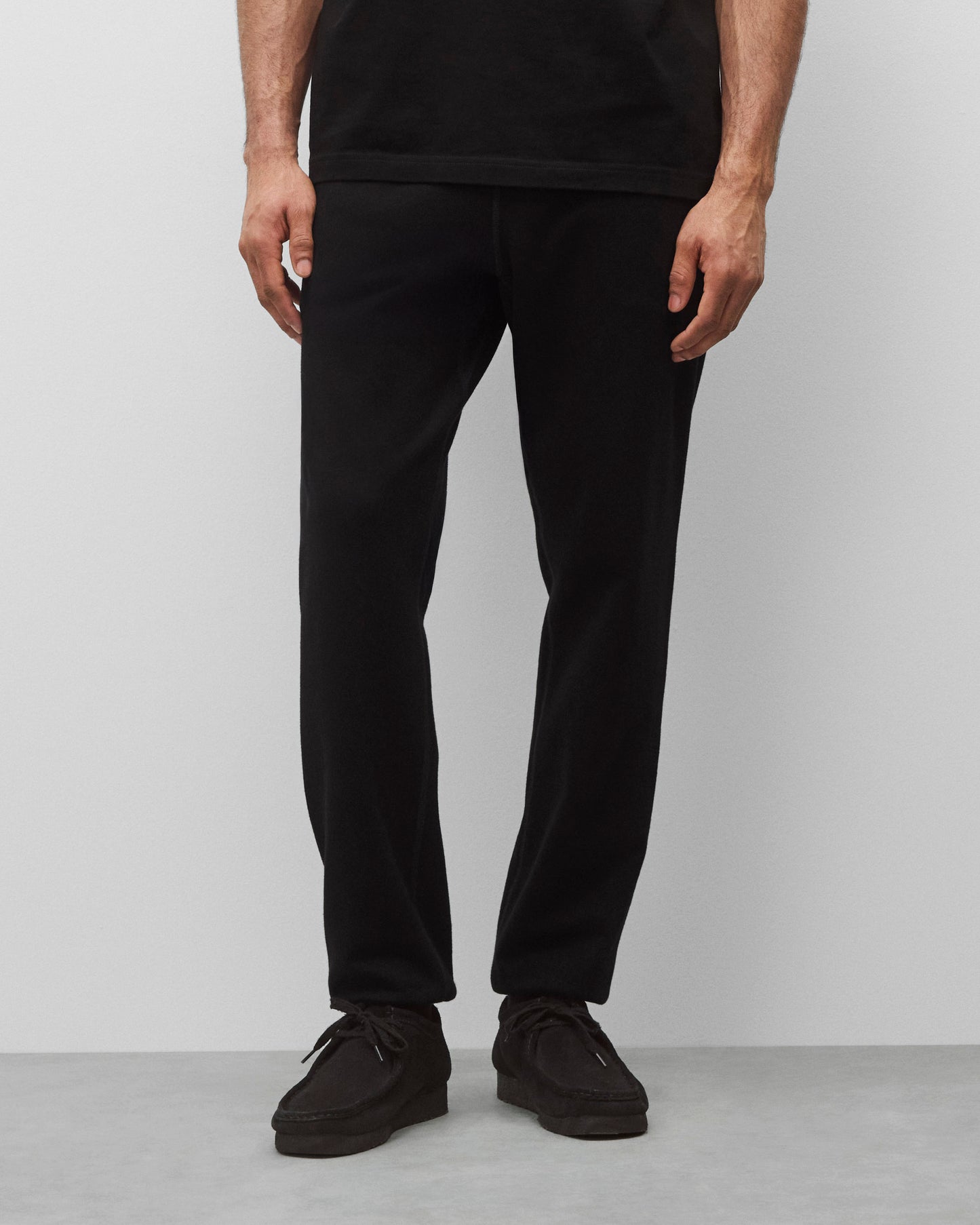 Kyoto Black Midweight Terry Standard Sweatpant