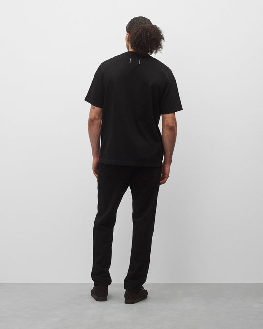 Kyoto Black Midweight Terry Standard Sweatpant