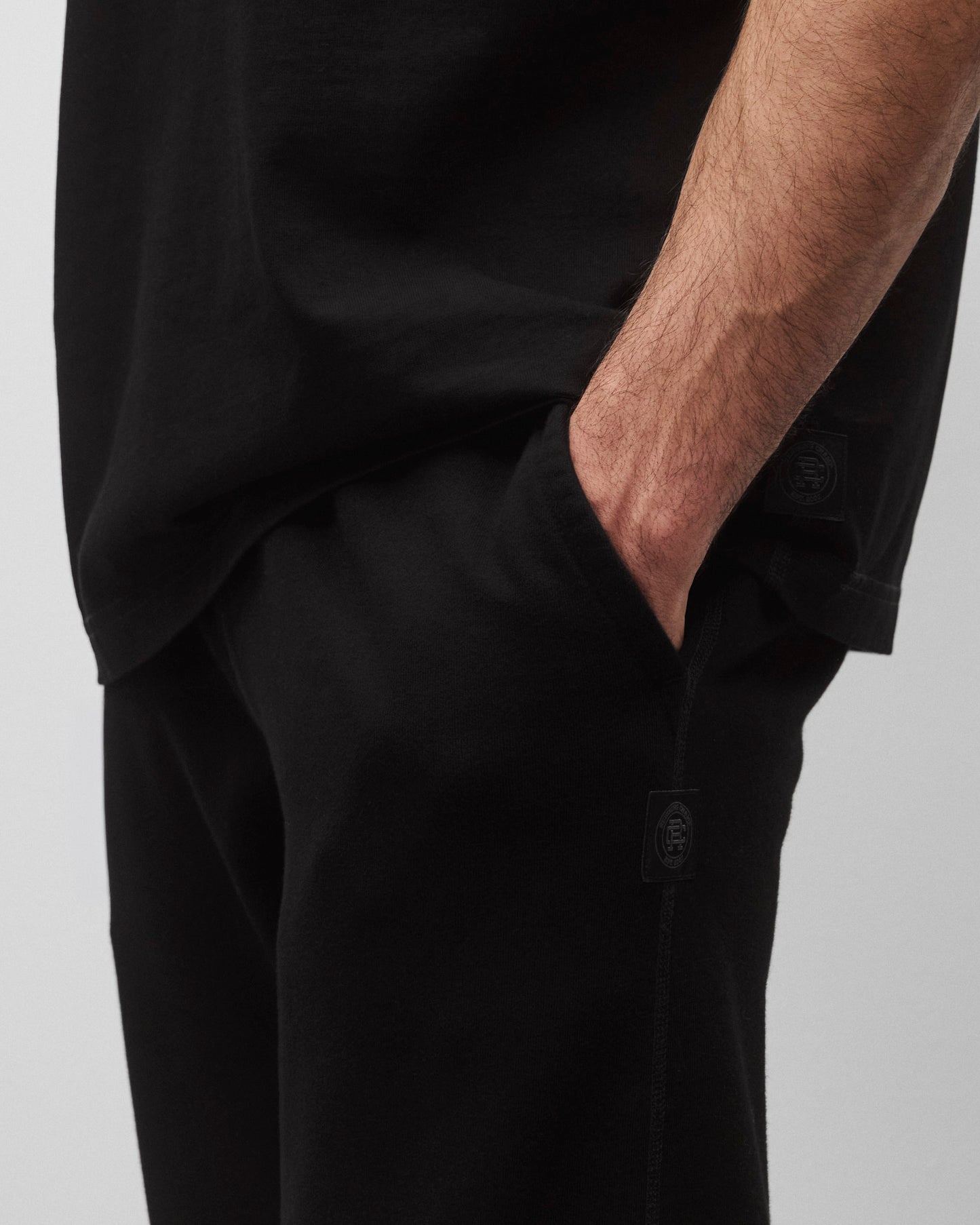Kyoto Black Midweight Terry Standard Sweatpant
