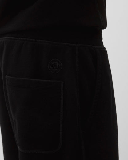 Kyoto Black Midweight Terry Relaxed Sweatpant